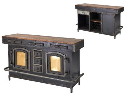 Jaipur Furniture Stelzer Bar Black Cabinet-2