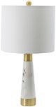 A & B Home Gold/White Lamp-0