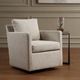 Uttermost® Tisdell Cream Swivel/Glider Chair-2