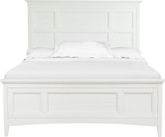 Magnussen Home® Heron Cove Chalk White Gray Queen Panel Bed-2