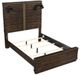 Bernards Edison Brown King Panel Bed-1