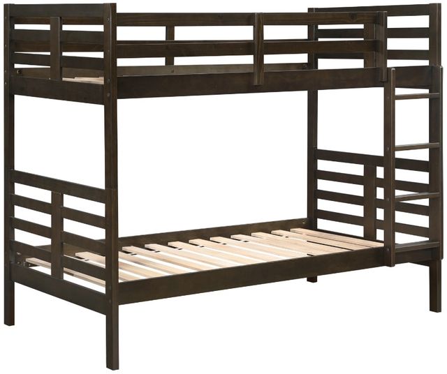 Homelegance® Darden Dark Brown Twin over Twin Youth Bunk Bed-3