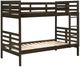 Homelegance® Darden Dark Brown Twin over Twin Youth Bunk Bed-3