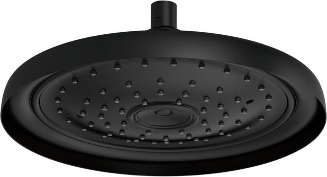 Brizo Essential™ Matte Black Classic Round Single-Function Raincan Shower Head-0