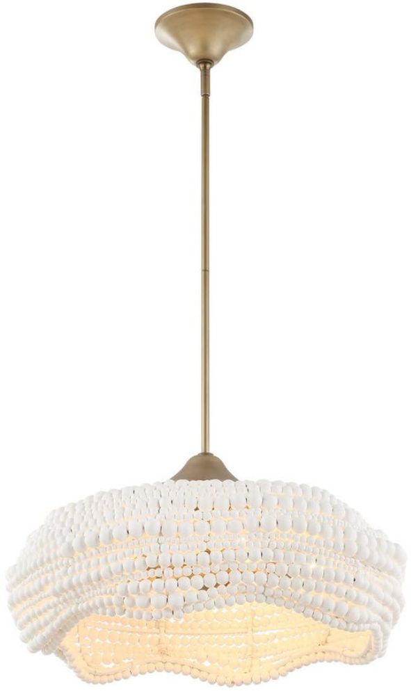 Uttermost® Biddeford Matte Gold/Matte White 5-Light Pendant-4