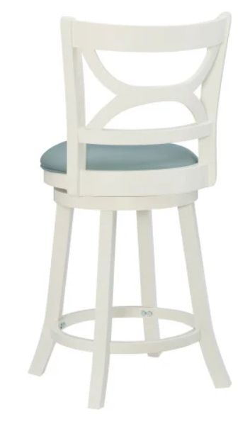 Powell® Mandell Blue/Cream Counter Stool-4