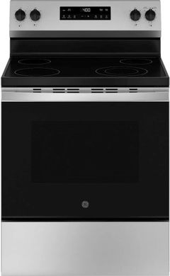 GE® 400 Series 30" Stainless Steel Freestanding Electric Range