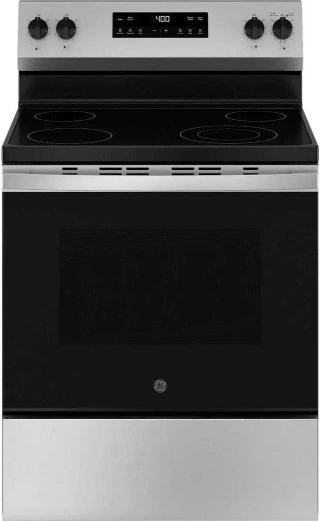 GE® 400 Series 30" Stainless Steel Freestanding Electric Range