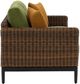 Signature Design by Ashley® Horizon Hall Brown/Green Aluminum Outdoor Loveseat -2