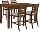 New Classic® Home Furnishings Pascal 5-Piece Walnut Counter Dining Set-0
