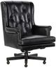 Hooker® Furniture EC Charleston Old Saddle Black Leather Executive Swivel Tilt Chair-0