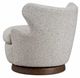 Alder & Tweed Furniture Luna Caramel Popcorn/Modern Mocha Occasional Swivel Accent Chair-3
