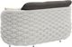 Zuo® Modern Coral Reef Gray/White Aluminum Outdoor Loveseat -3