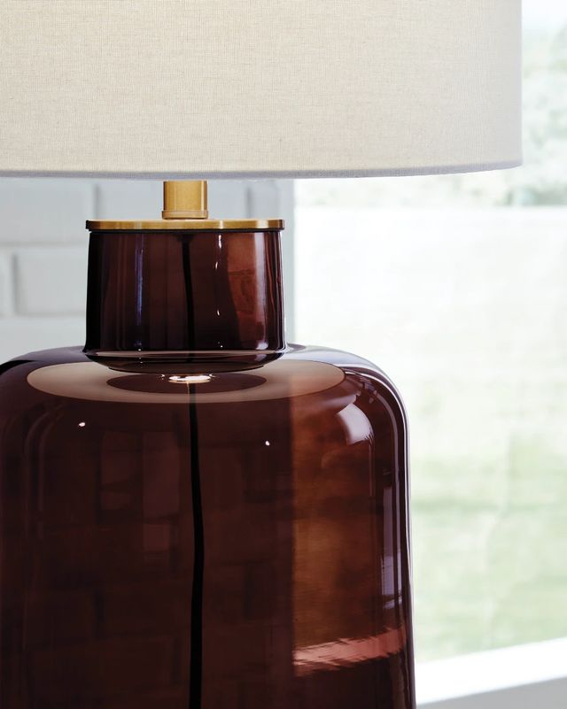 Signature Design by Ashley® Mette Brown/Gold Table Lamp-1