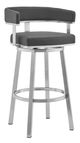Armen Living Lorin Gray 26" Swivel Counter Stool-0