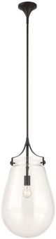 Uttermost® Dewdrop Clear/Matte Black Pendant-4