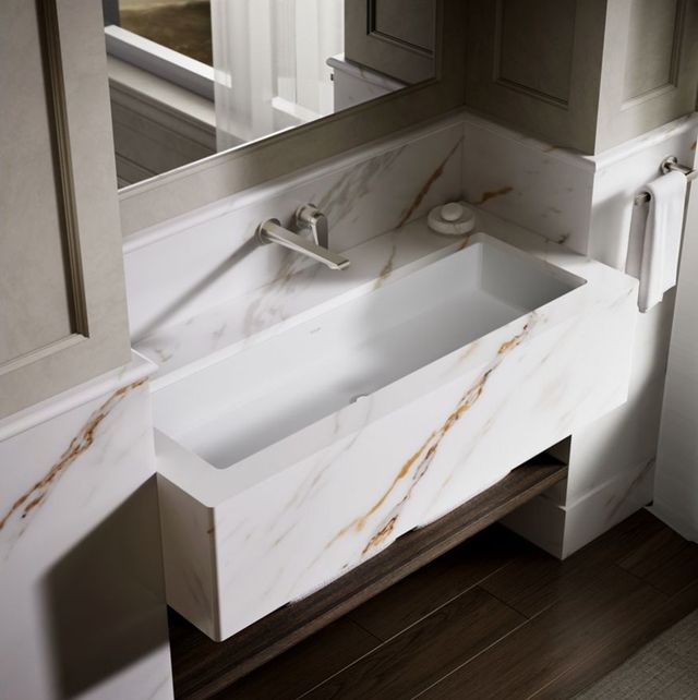 Kohler Verticyl® White 42.5" Rectangular Undermount Bathroom Sink-2