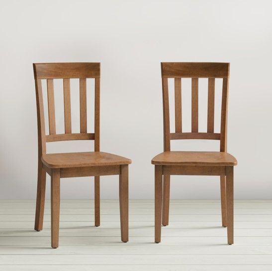 Jofran Inc. Simplicity Honey Slatback Side Chair-3