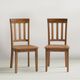 Jofran Inc. Simplicity Honey Slatback Side Chair-3