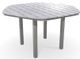 Telescope Casual Rustic Polymer Top 62" Hexagonal Balcony Height Table with Hole-0