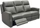 Flexsteel® Maxwell Cinder Leather Power Reclining Sofa with Power Headrests and Lumbar-1