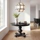 Uttermost® Hoi An Ivory Tyvek/Matte Black 4-Light Geometric Chandelier-1