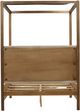Dovetail Furniture Emmalyn Dark Brown Queen Canopy Bed-3