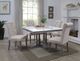 ACME Furniture Yabeina White Marble Top Dining Table with Gray Oak Base-1