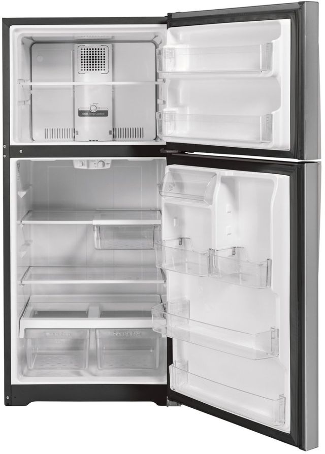 GE® 30" 19.2 Cu. Ft. Fingerprint Resistant Stainless Steel Top Freezer Refrigerator-1
