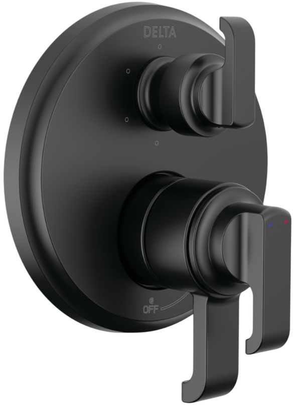 Delta Tetra® 17 Series Matte Black 6-Setting Integrated Diverter Trim-0