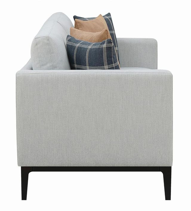 Coaster® Apperson Light Grey Cushioned Back Sofa-2