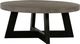 Armen Living Chester Concrete Round Coffee Table with Acacia Wood Base -0