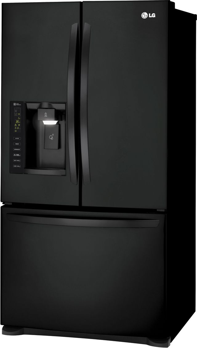 LG 25 Cu. Ft. French Door Refrigerator-Smooth Black-3