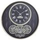 YHD Black/Silver Story Gear Clock-0