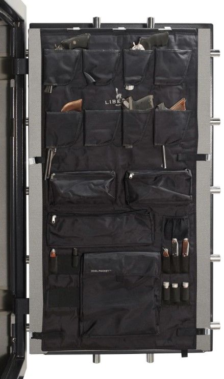 Liberty Safe Black 26" x 49" Gun Safe Door Panel Organizer-4