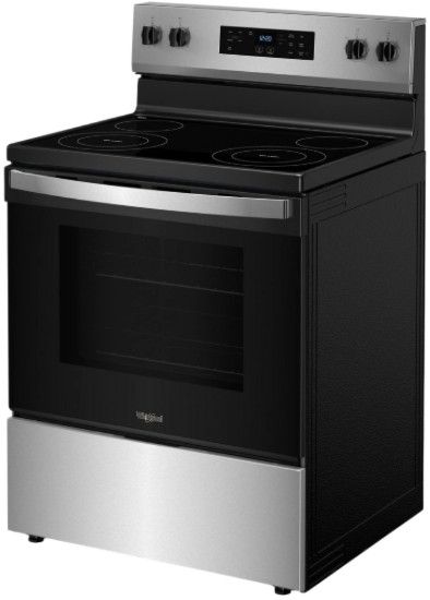 Whirlpool® 30" Stainless Steel Freestanding Electric Range with Self Clean-2