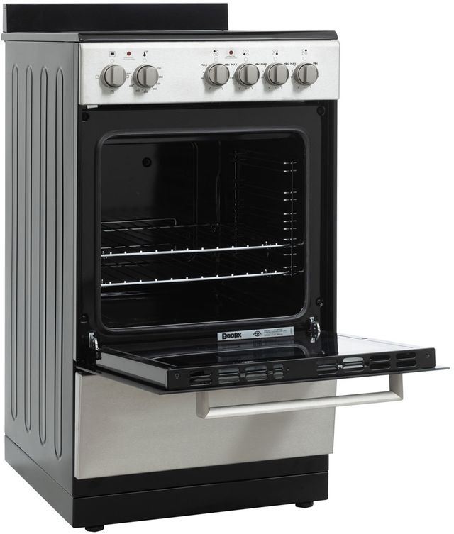 Danby 20" Stainless Steel Glass Top Freestanding Electric Range-3