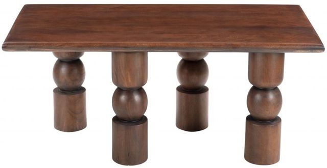 Zuo® Modern Split Brown/Walnut Coffee Table-3
