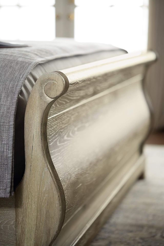 Bernhardt Rustic Patina Upholstered Queen Sleigh Bed-1