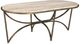 Furniture Classics Beale Marble Top Coffee Table with Gold Base-0