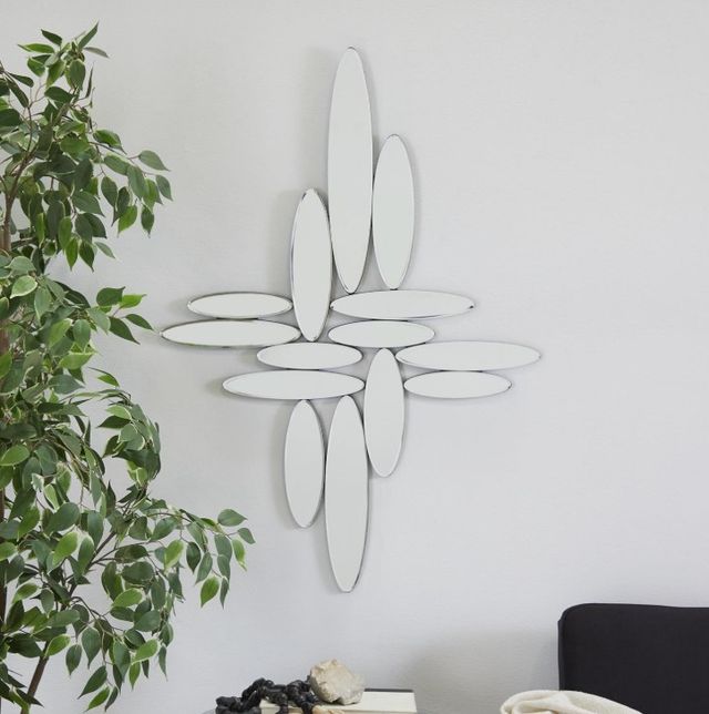 Deco Marche Silver Oval Wall Mirror-3