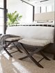 Hooker® Furniture Retreat Black Sand/Jafar Gray Stool Bed Bench-3