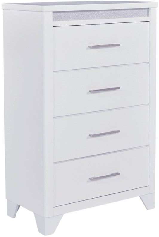 Signature Design by Ashley® Jarlee White 4-Drawer Chest-0