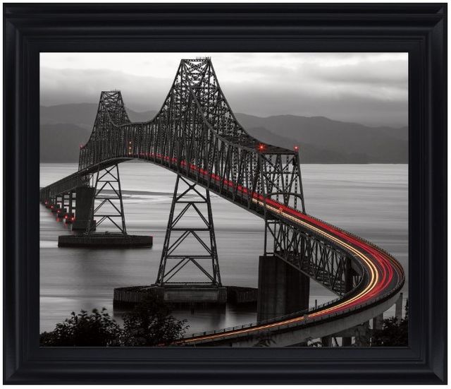 Classy Living Steel Glow Curve Wall Art-0