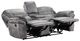 Furniture of America® Themis Gray Manual Reclining Loveseat-1