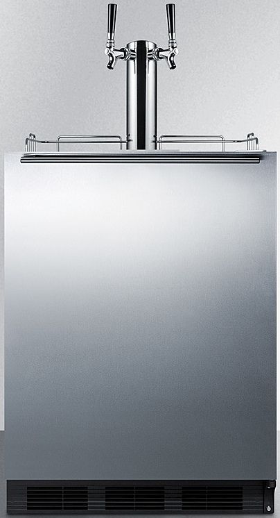 Summit® 5.5 Cu. Ft. Stainless Steel Beer Cooler/Kegerator-0