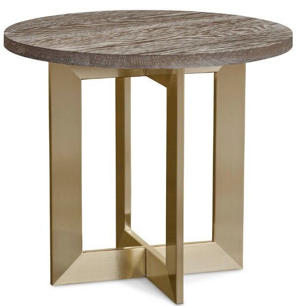 Bassett® Furniture BenchMade Andover Oak Round End Table-0