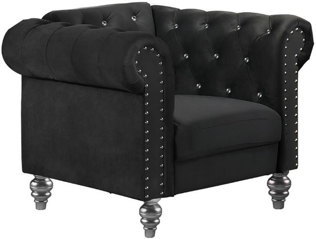 New Classic® Home Furnishings Emma Black Crystal Chair-0