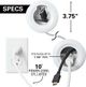 Sanus® White In-Wall Power and Cable Management Kit-4