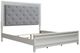 Liberty Furniture Reflections 4-Piece Gray/Pearl White/Rhinestone California King Bedroom Set-2